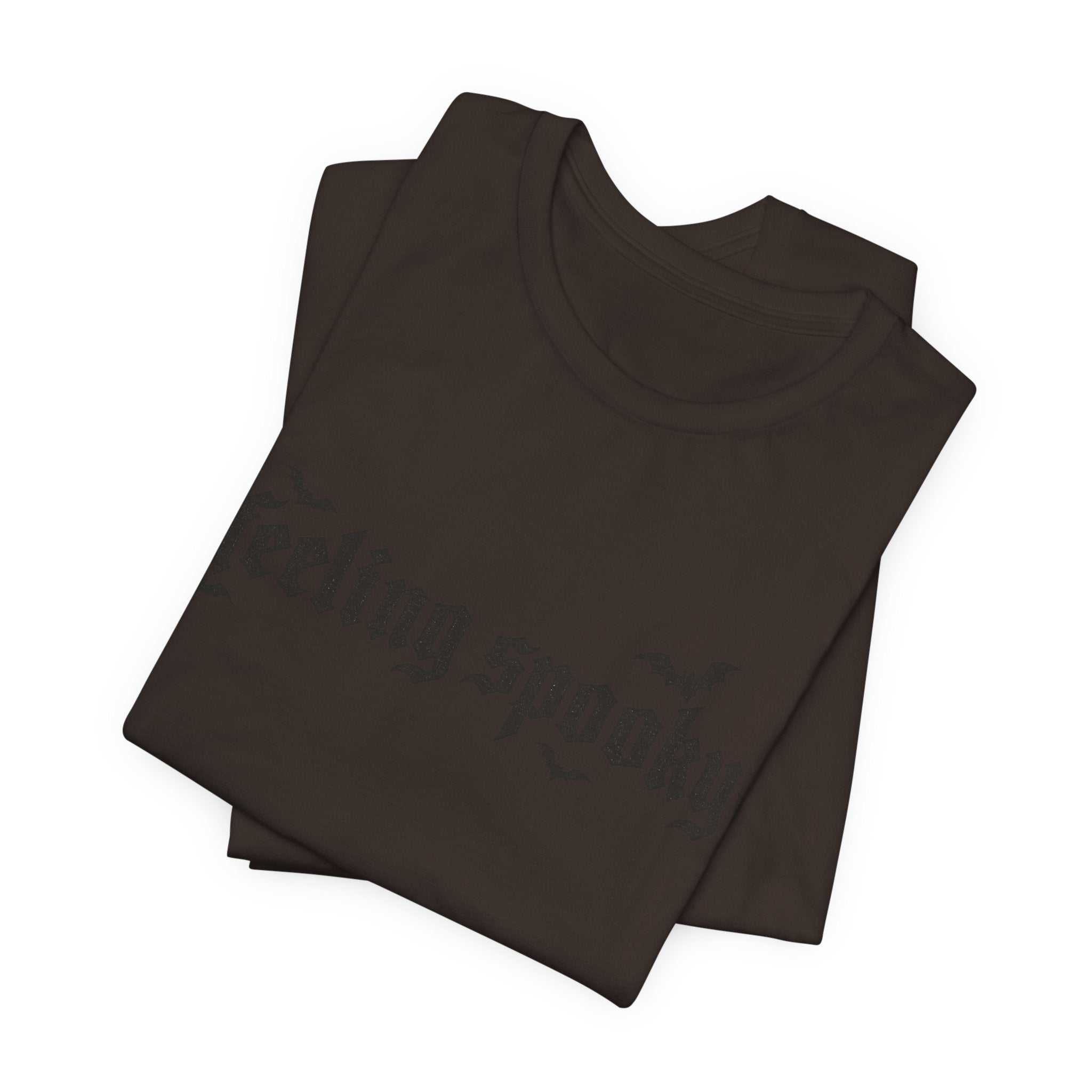 Feeling Spooky T-Shirt — Gothic Halloween Tee with Bats