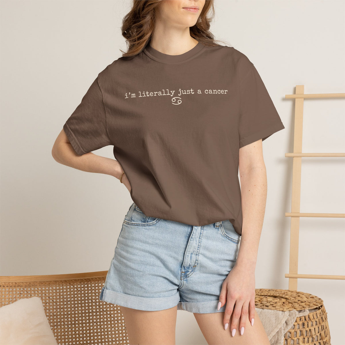 "I'm Literally Just a Cancer" Zodiac Tee