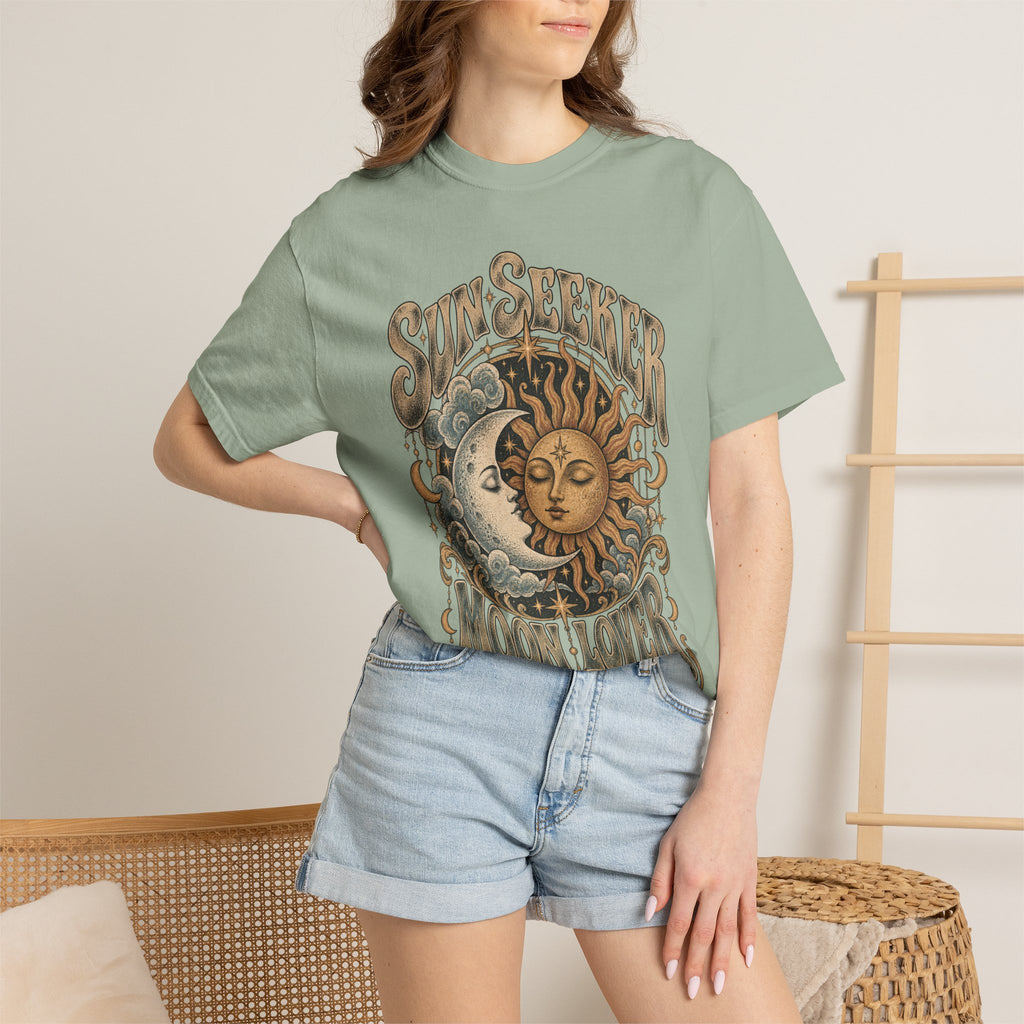 Sunseeker Moonlovers T-Shirt — Vintage Sun & Moon Graphic Tee