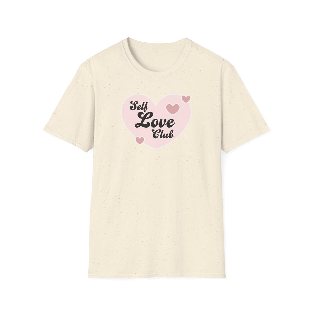 Self Love Club T-Shirt — Pink Heart Graphic Tee for Women & Teens