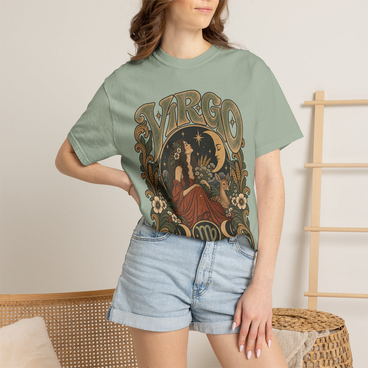Virgo Zodiac T-Shirt — Vintage Astrology Graphic Tee