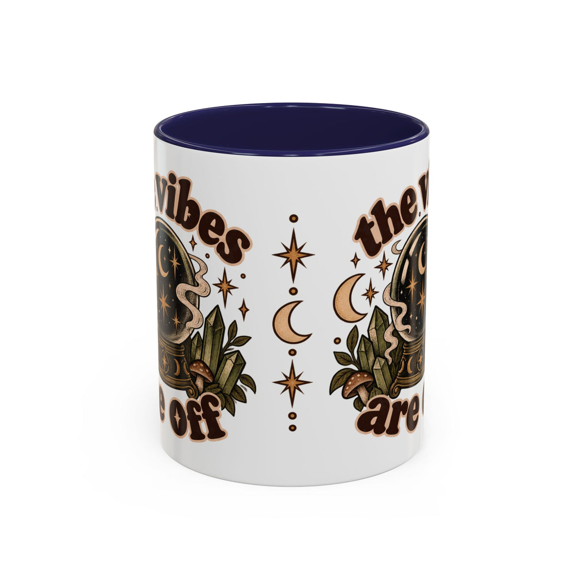 The Vibes Are Off Mug — Crystal Ball Mystical Ceramic Coffee Mug