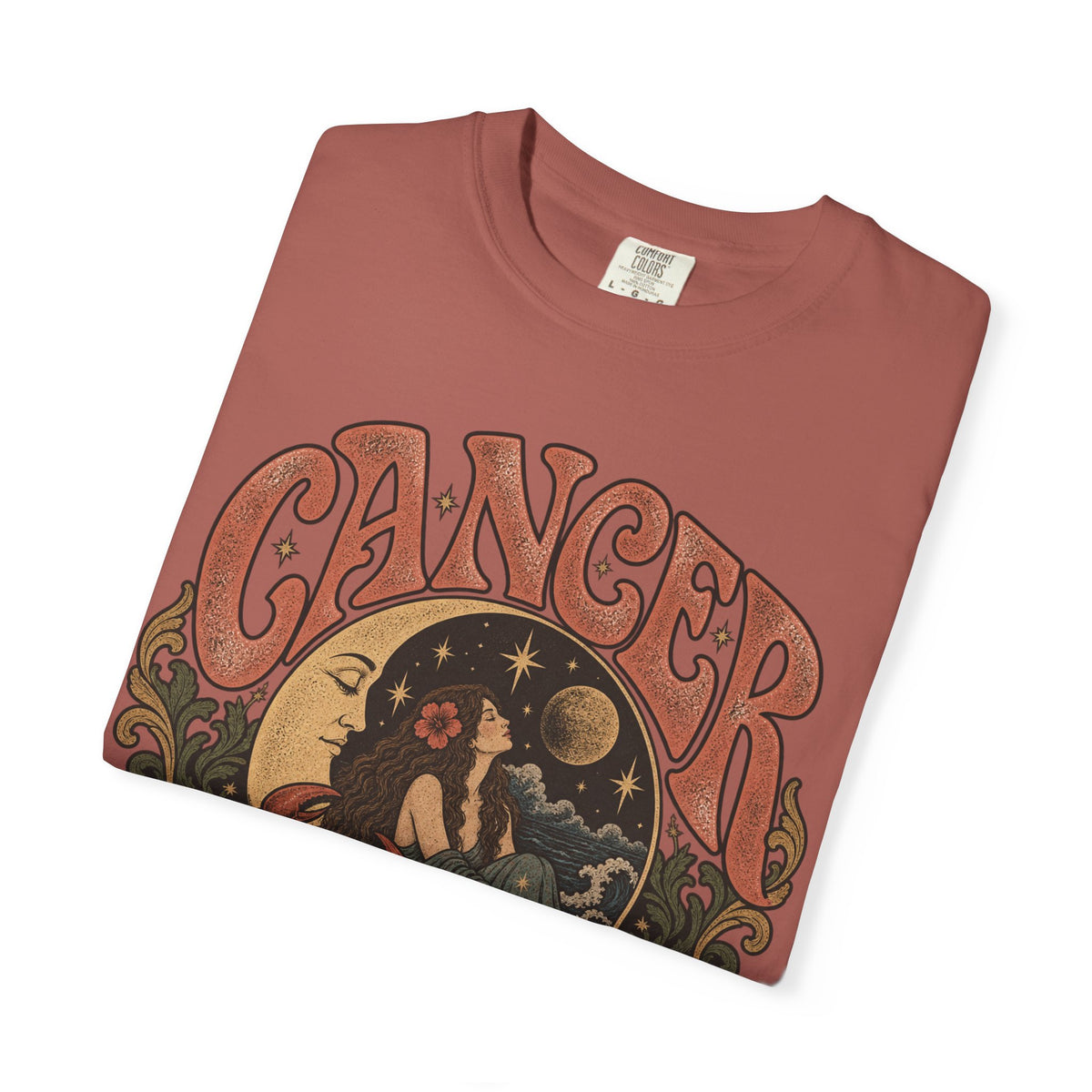 Cancer Zodiac T‑Shirt — Vintage Astrology Tee (Cancer Zodiac Sign)