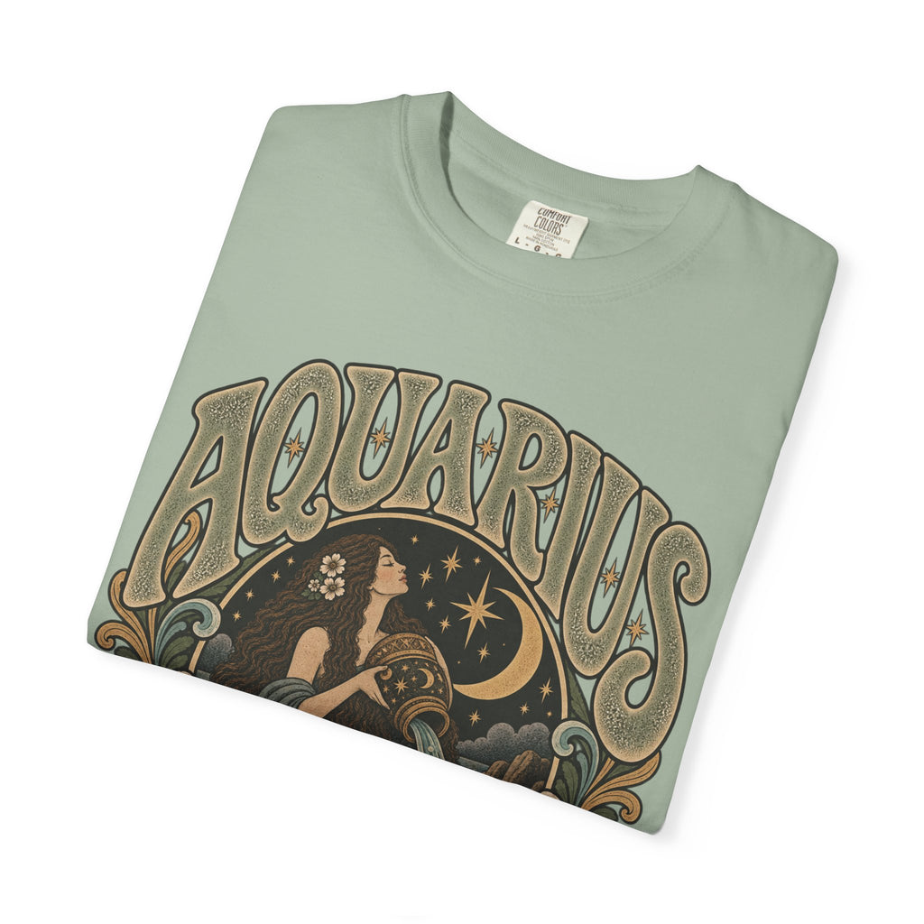 Aquarius Zodiac T-Shirt — Vintage Astrological Sign Tee