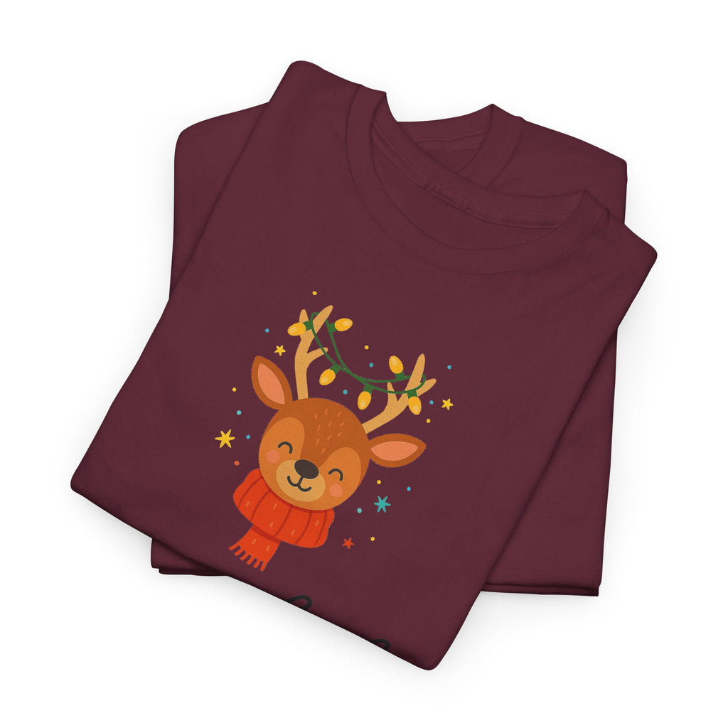 Joyful Reindeer Tee – Cute Holiday Christmas Shirt