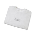 Running On Fumes Crewneck — Minimal Tired Girl Sweatshirt