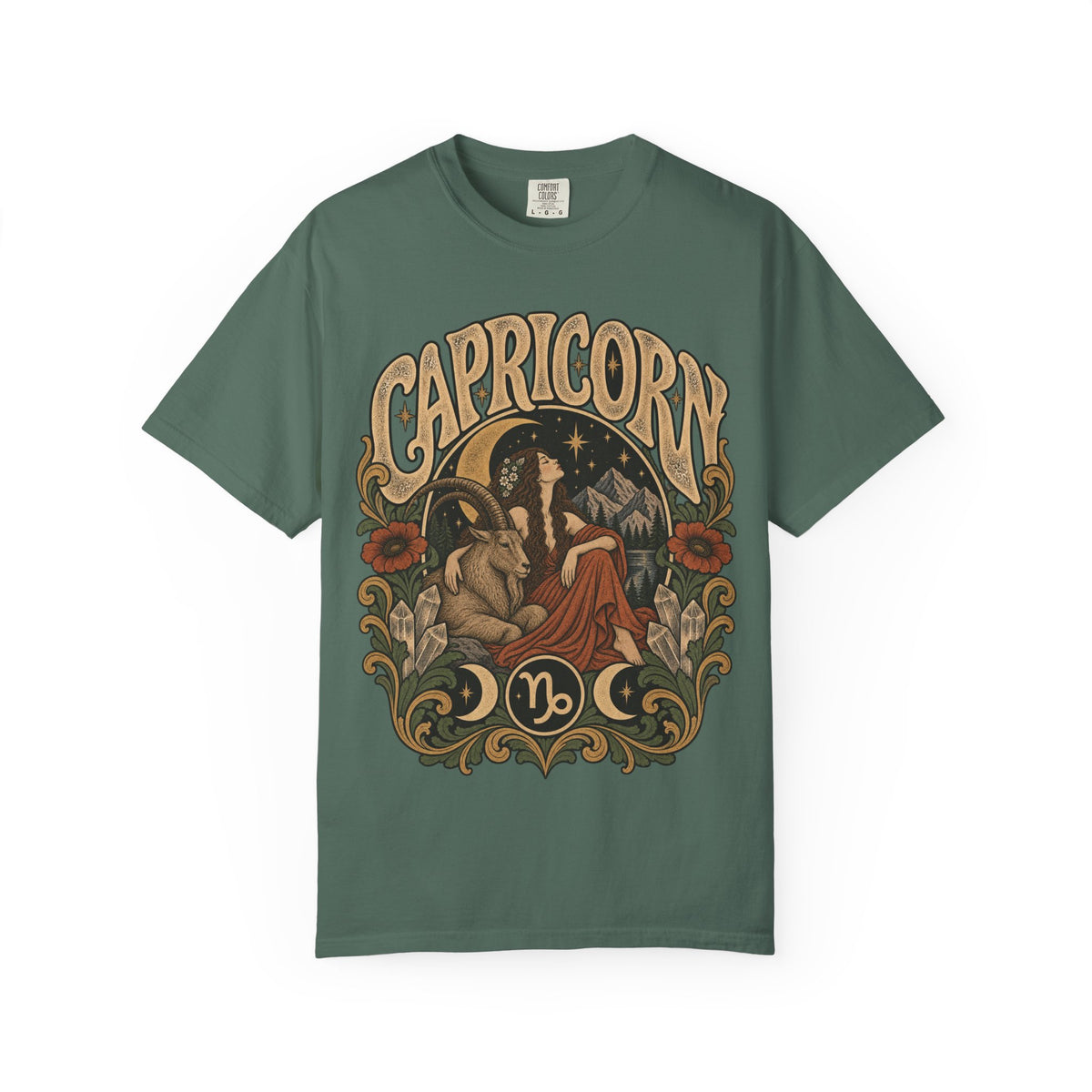 Capricorn Zodiac Tee — Vintage Astrological Graphic T-Shirt