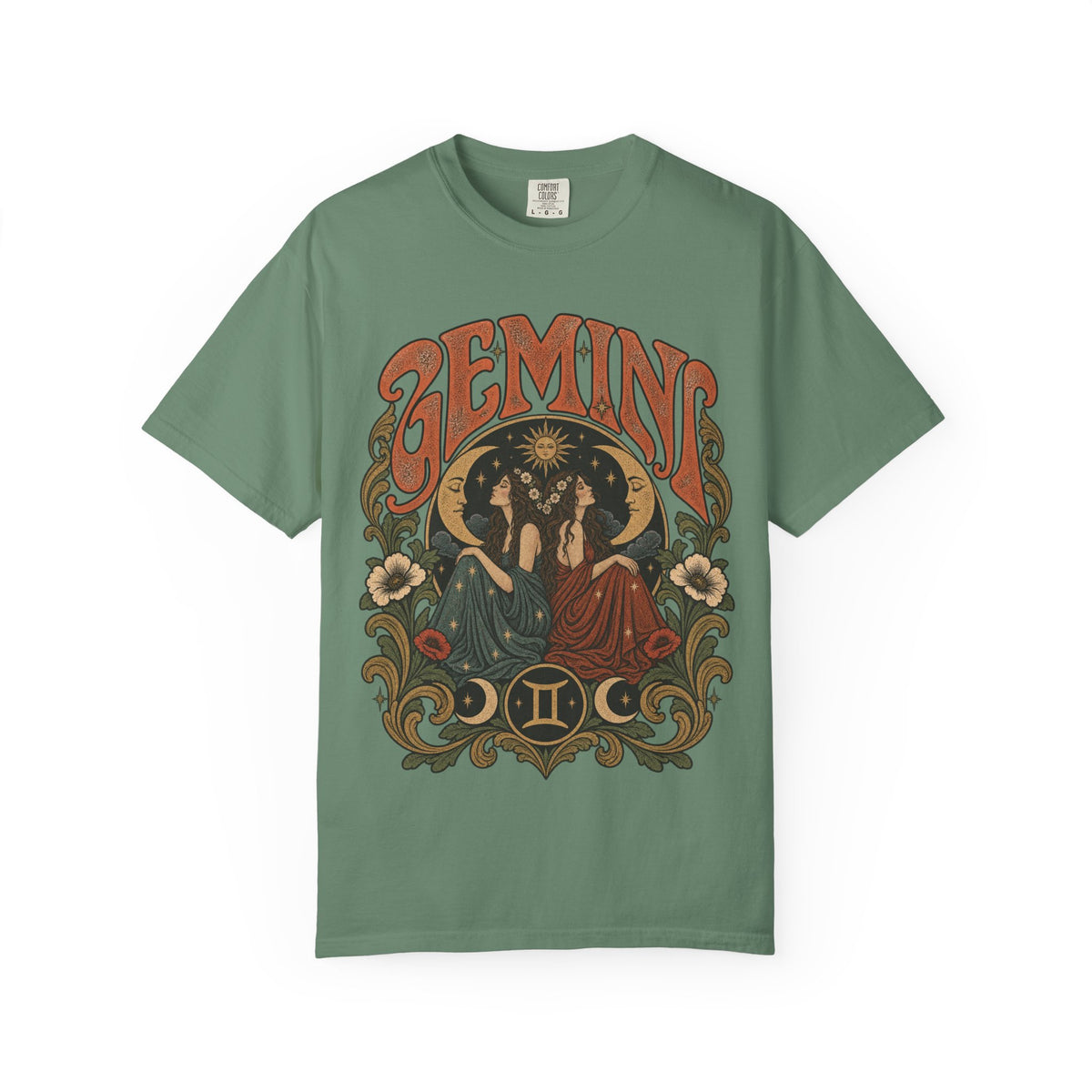 Gemini Zodiac T-Shirt — Vintage Astrological Graphic Tee