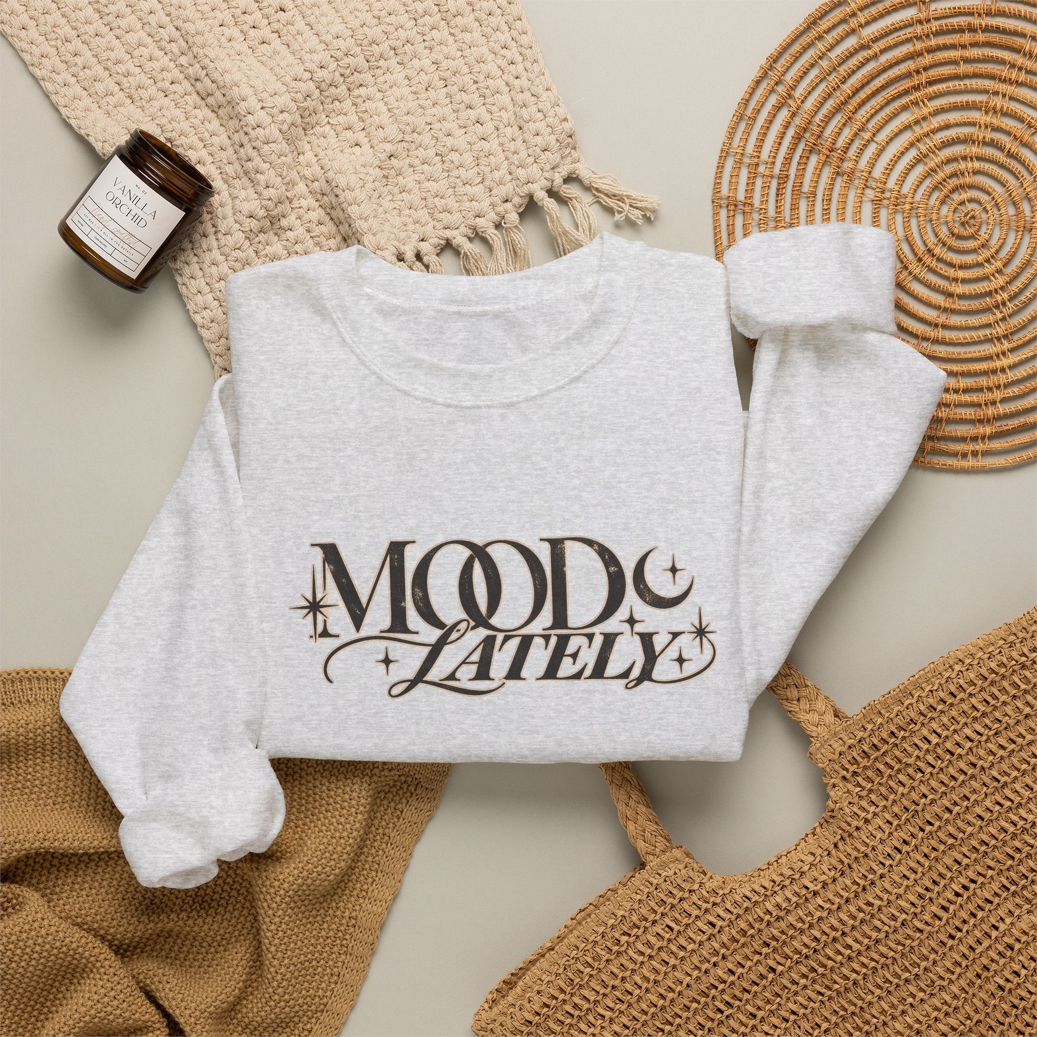 Moon and Stars Script Sweatshirt