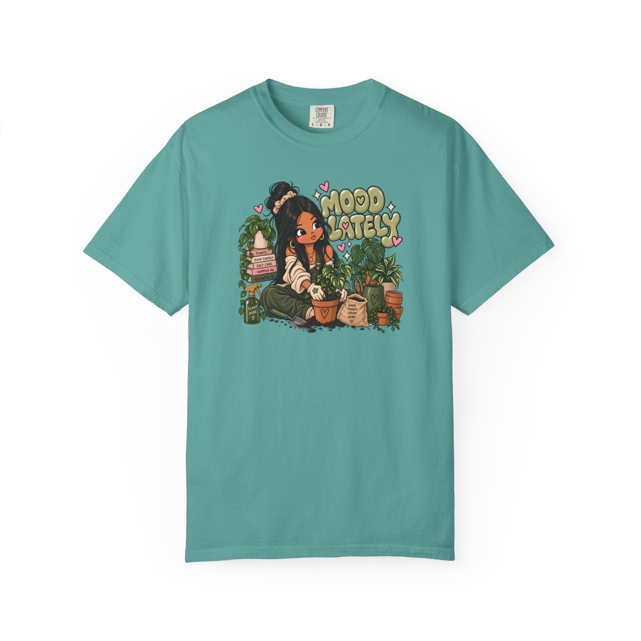 Plant Lady T-Shirt — 'Plant Baby' Cute Girl with Houseplants Graphic Tee