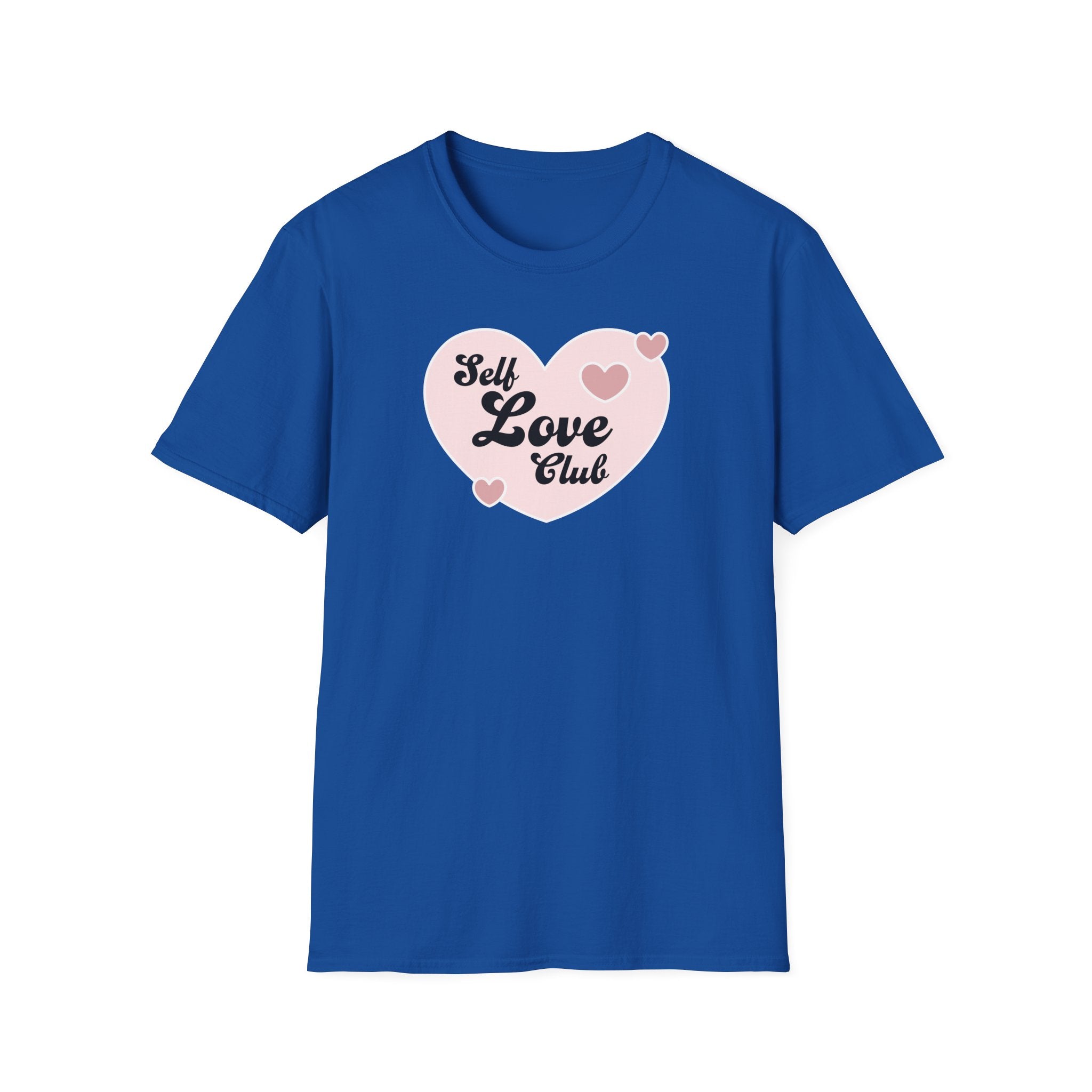 Self Love Club T-Shirt — Pink Heart Graphic Tee for Women & Teens