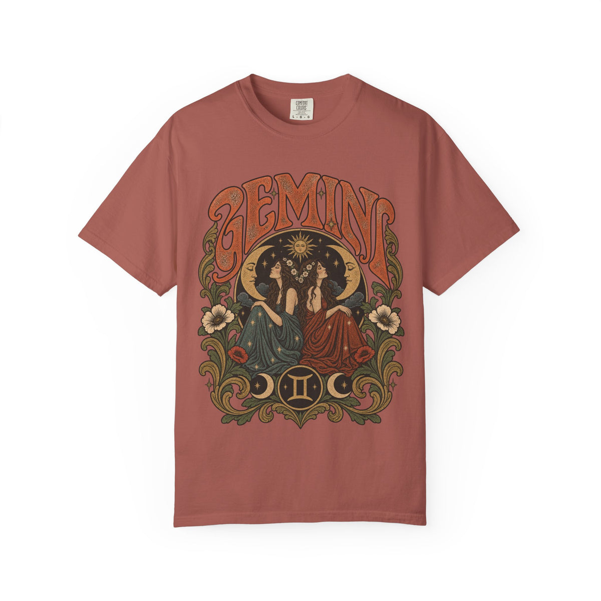 Gemini Zodiac T-Shirt — Vintage Astrological Graphic Tee