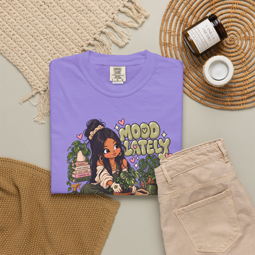 Plant Lady T-Shirt — 'Plant Baby' Cute Girl with Houseplants Graphic Tee