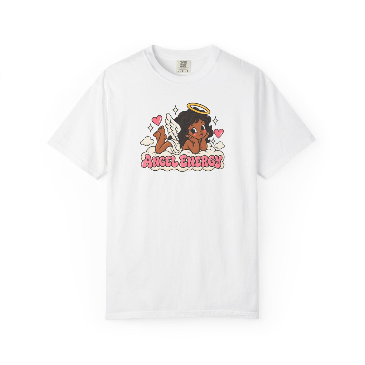 Angel Energy T-Shirt — Cute Retro Angel Graphic Tee