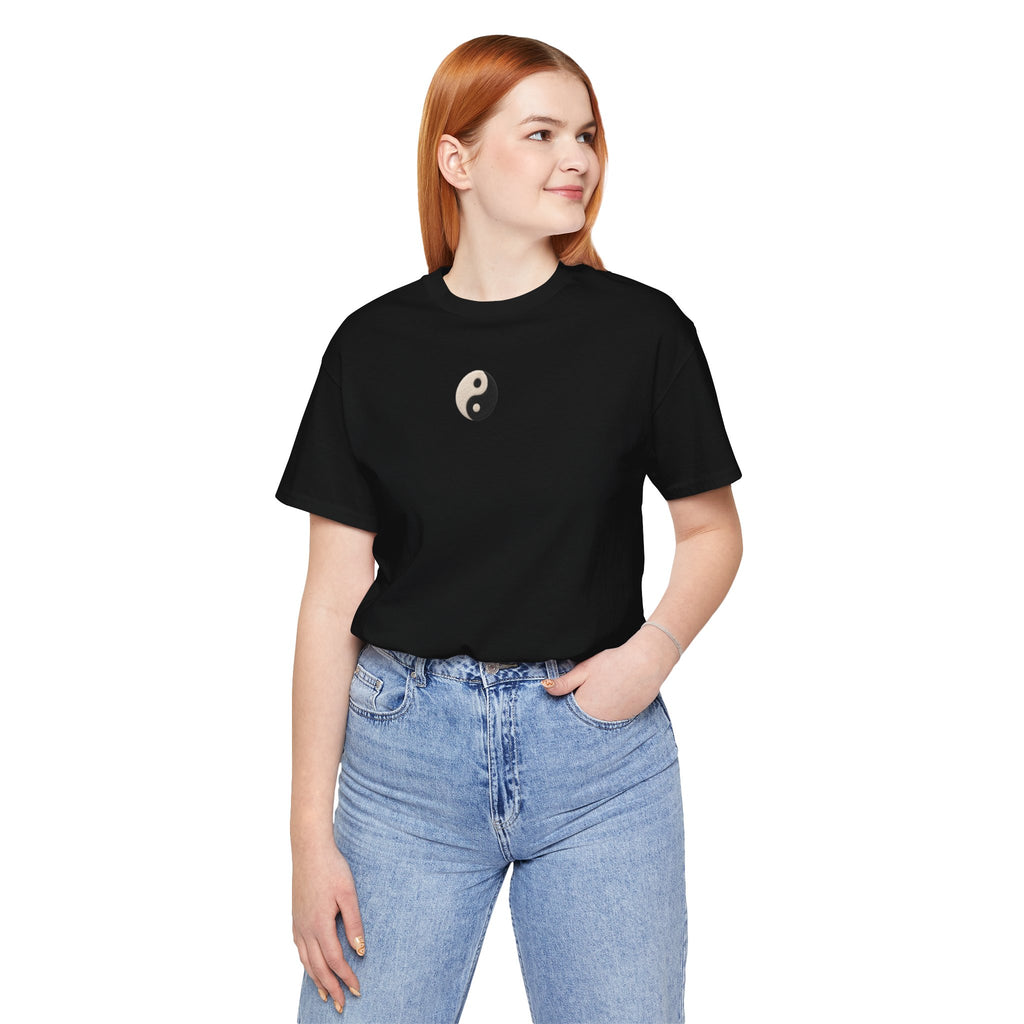 Yin Yang Minimalist Tee - Small Center Chest Yin Yang T-Shirt