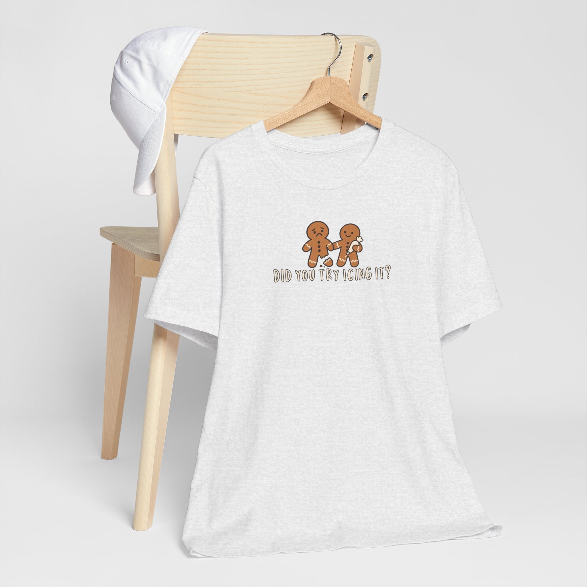 Gingerbread Couple Tee – "Did You Try Icing It?" Holiday Christmas Shirt