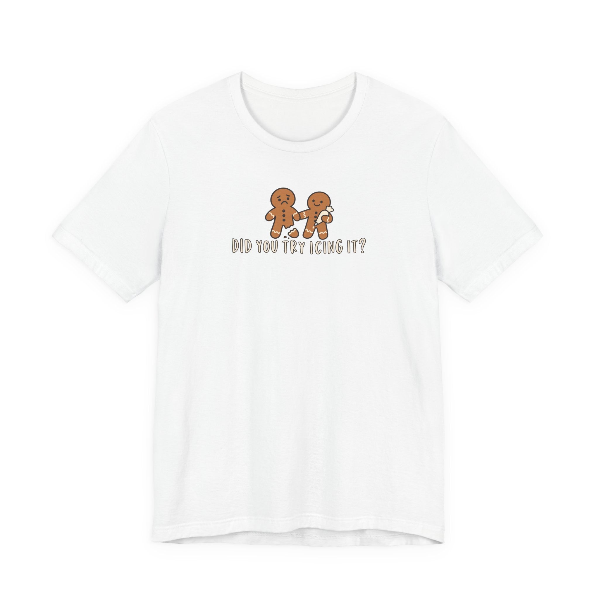 Gingerbread Couple Tee – "Did You Try Icing It?" Holiday Christmas Shirt
