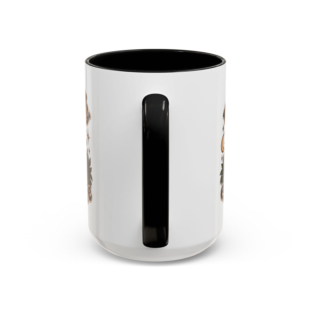 Mentally Elsewhere Mug — Black Cat Celestial Ceramic Coffee Mug