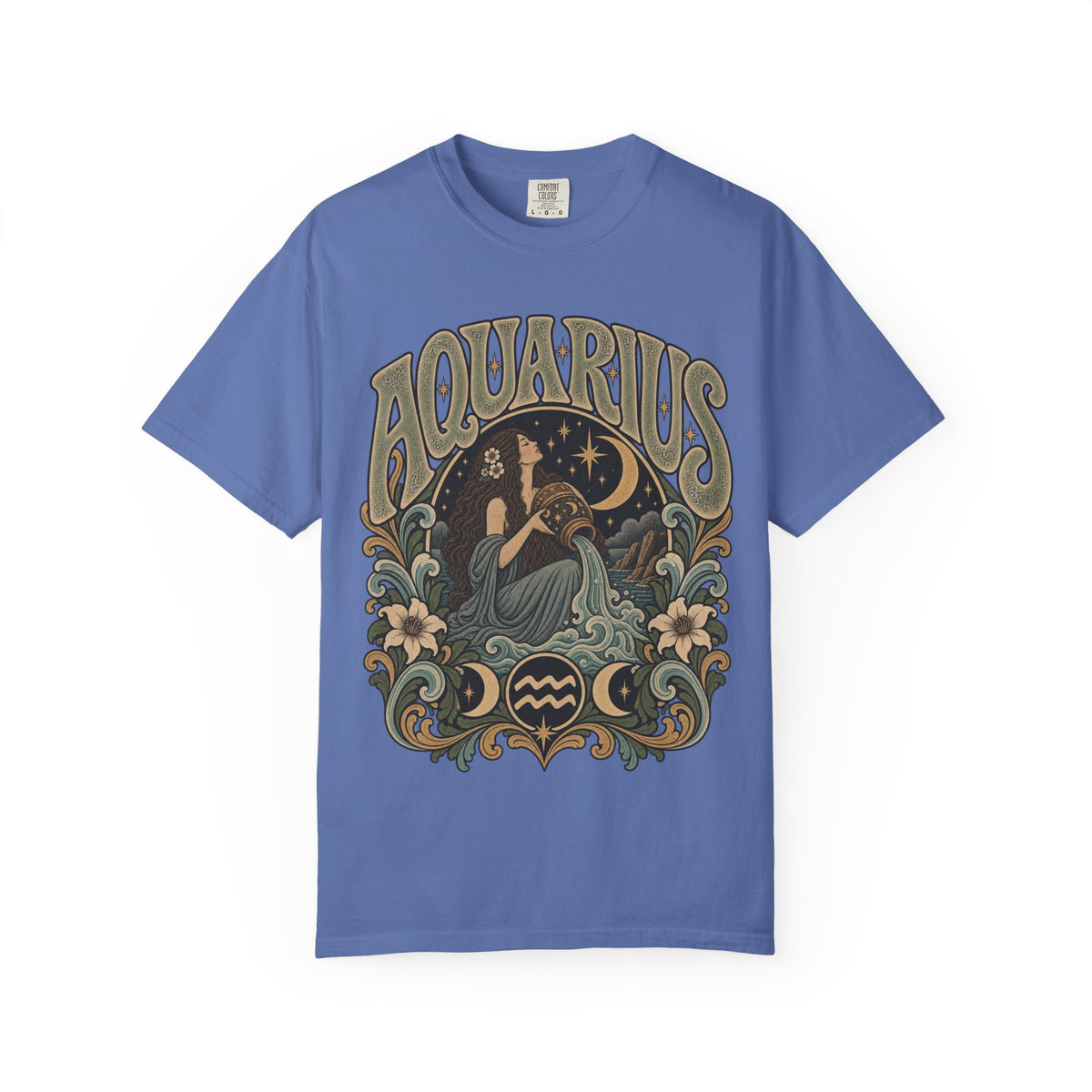 Aquarius Zodiac T-Shirt — Vintage Astrological Sign Tee