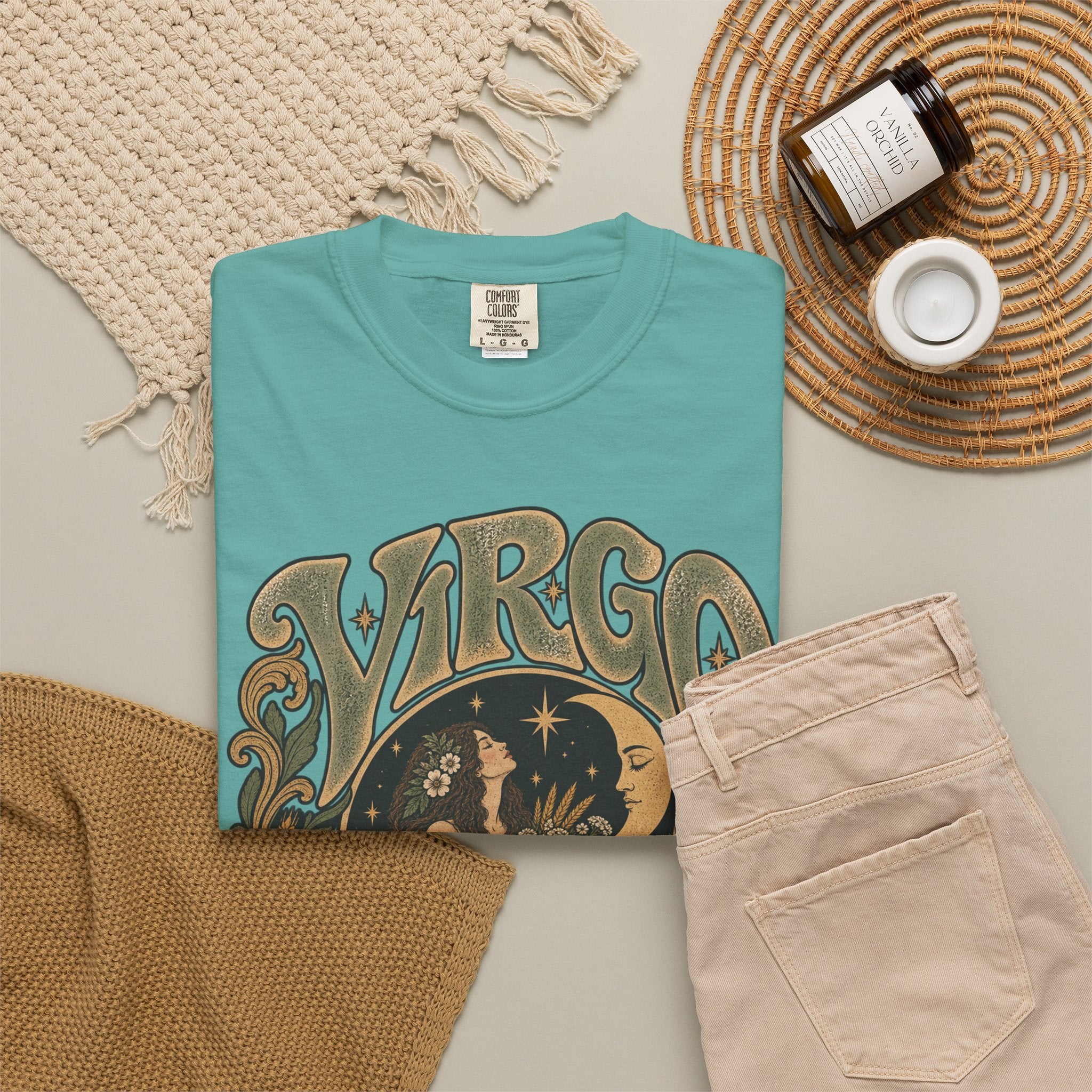 Virgo Zodiac T-Shirt — Vintage Astrology Graphic Tee