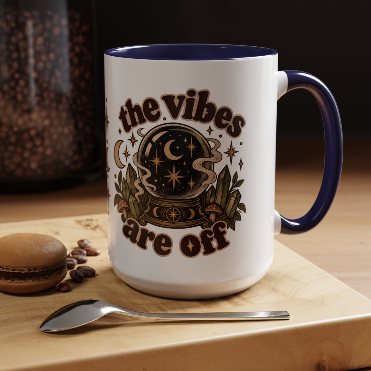 The Vibes Are Off Mug — Crystal Ball Mystical Ceramic Coffee Mug