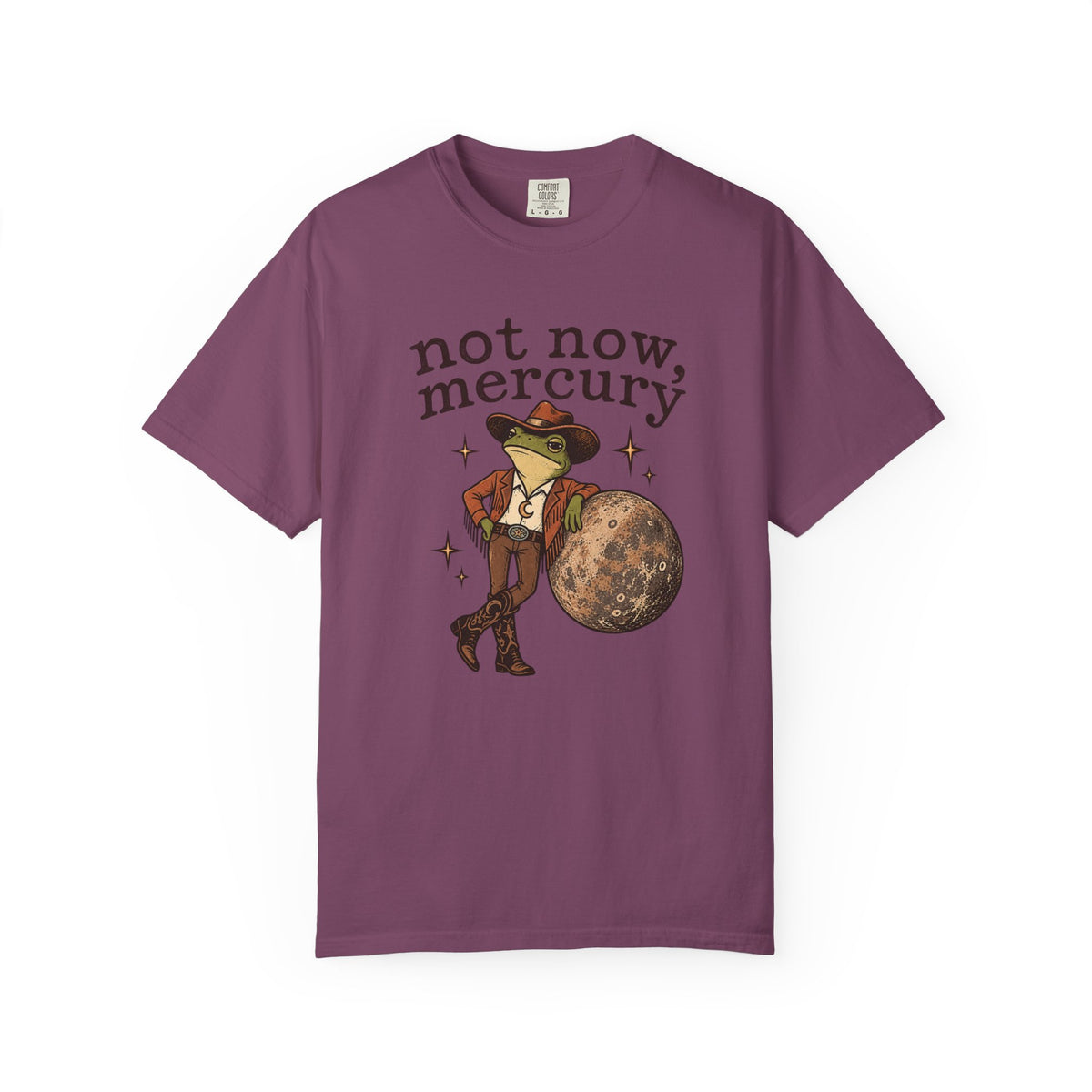 Not Now Mercury Tee — Mercury Retrograde Astrology Graphic T-Shirt