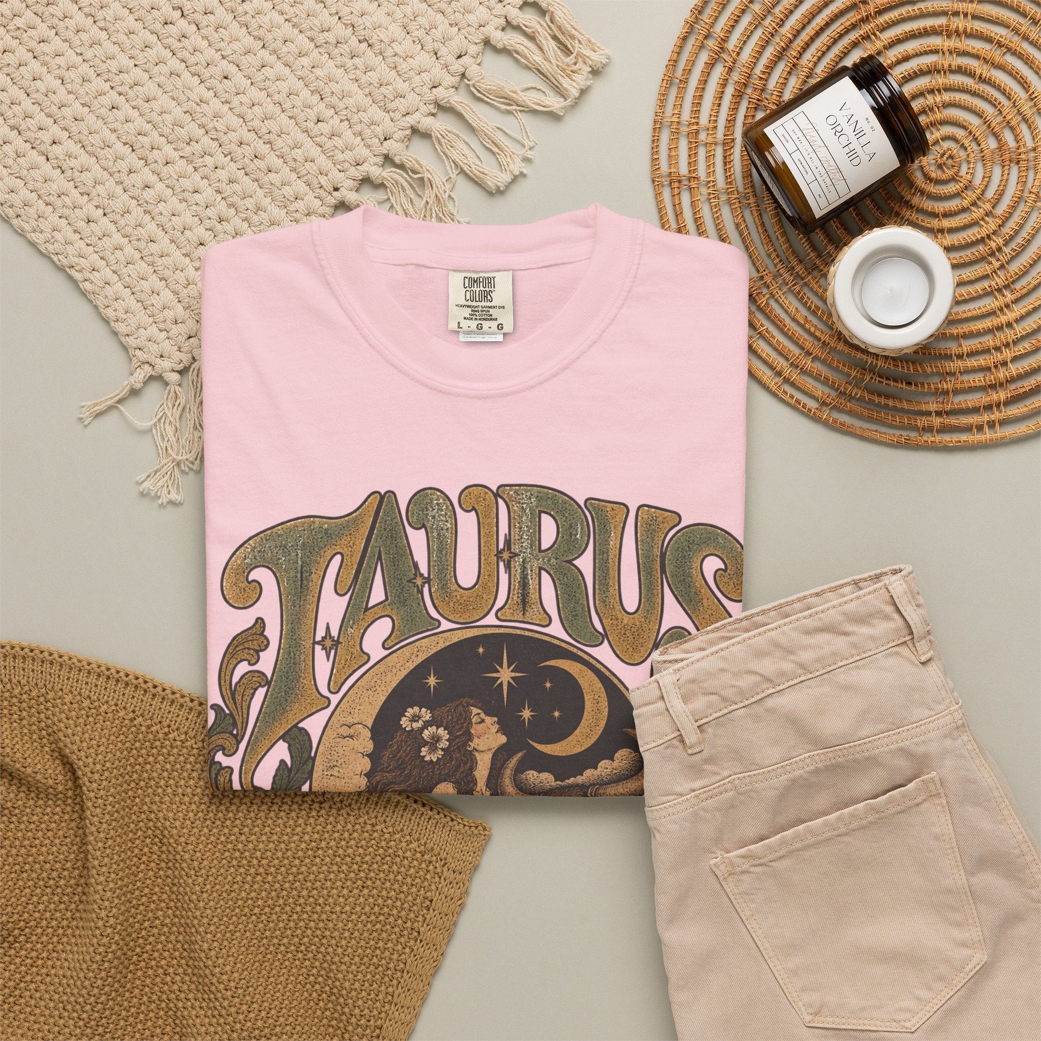 Taurus Zodiac T‑Shirt — Vintage Astrological Bull Graphic