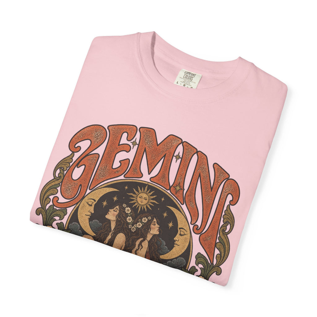 Gemini Zodiac T-Shirt — Vintage Astrological Graphic Tee