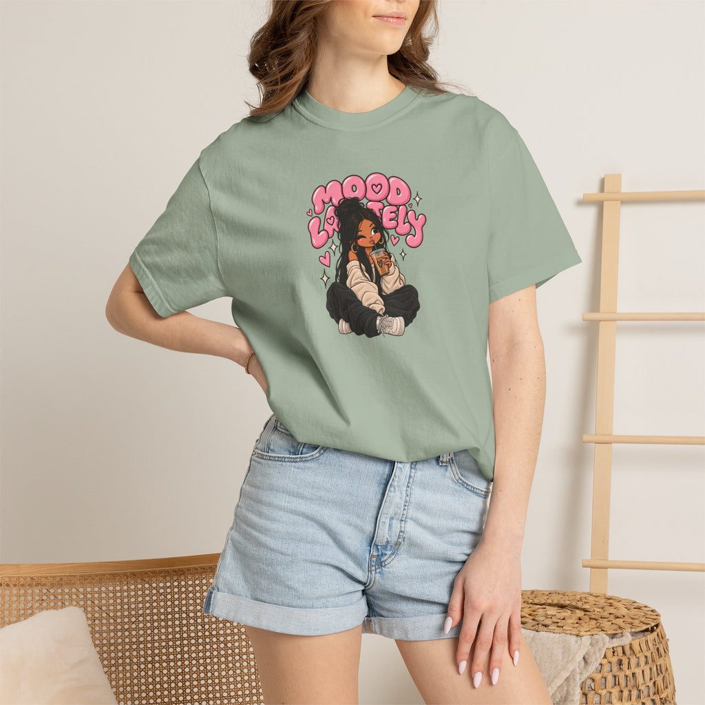 Mood Lovely T-Shirt — Cute Cartoon Girl Graphic Tee