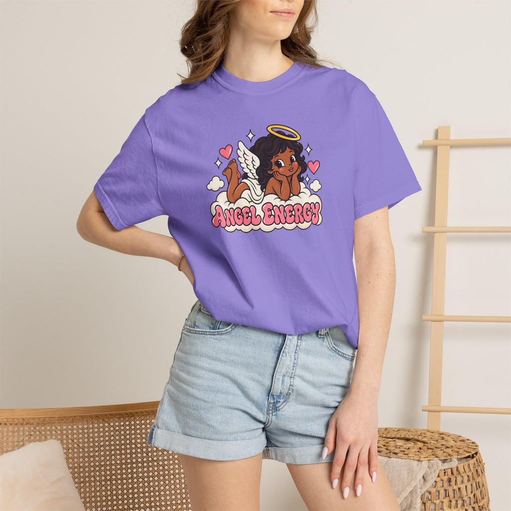 Angel Energy T-Shirt — Cute Retro Angel Graphic Tee