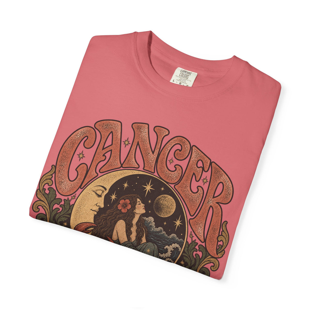 Cancer Zodiac T‑Shirt — Vintage Astrology Tee (Cancer Zodiac Sign)