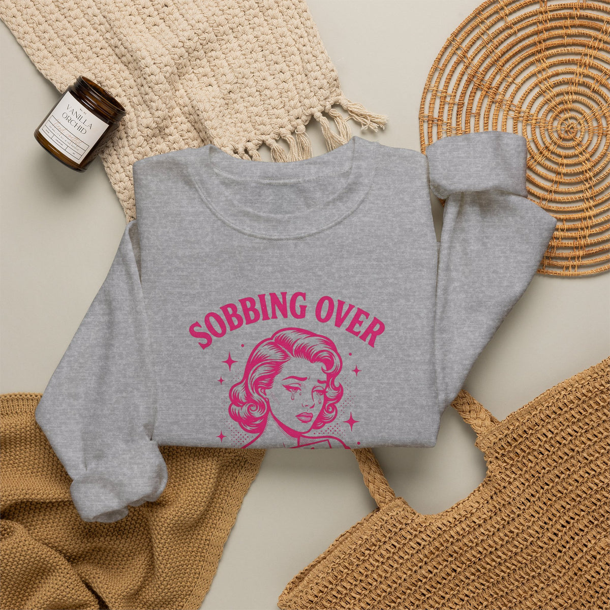Sobbing Over Fictional Men Sweatshirt | BookTok Romance Club