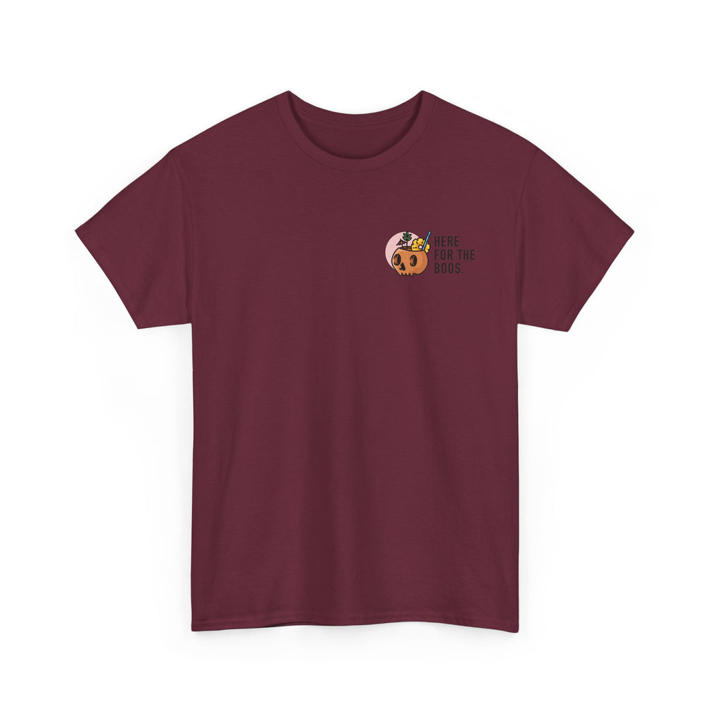 Here for the Boos Halloween T‑Shirt — Cute Boo Crew Graphic Tee