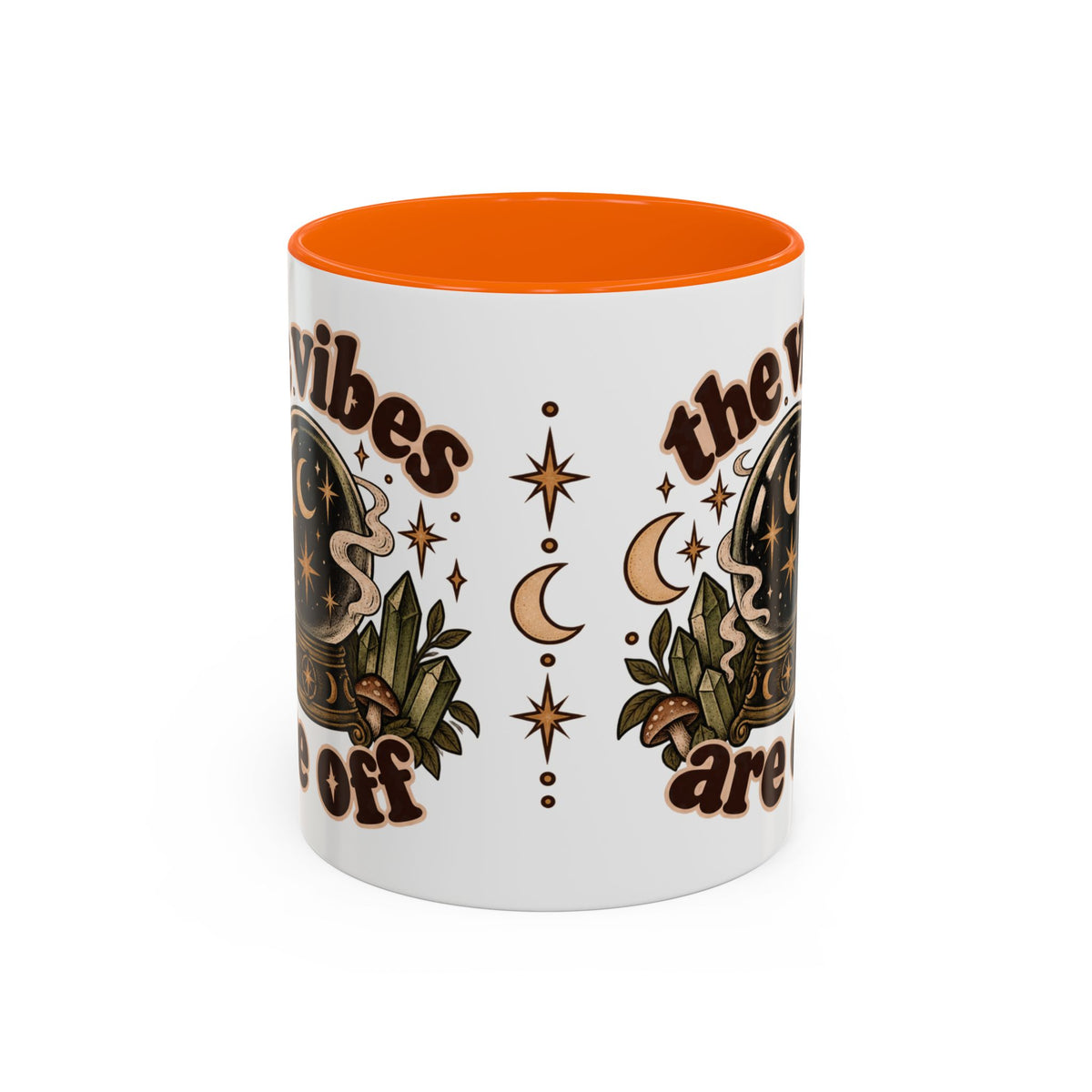 The Vibes Are Off Mug — Crystal Ball Mystical Ceramic Coffee Mug