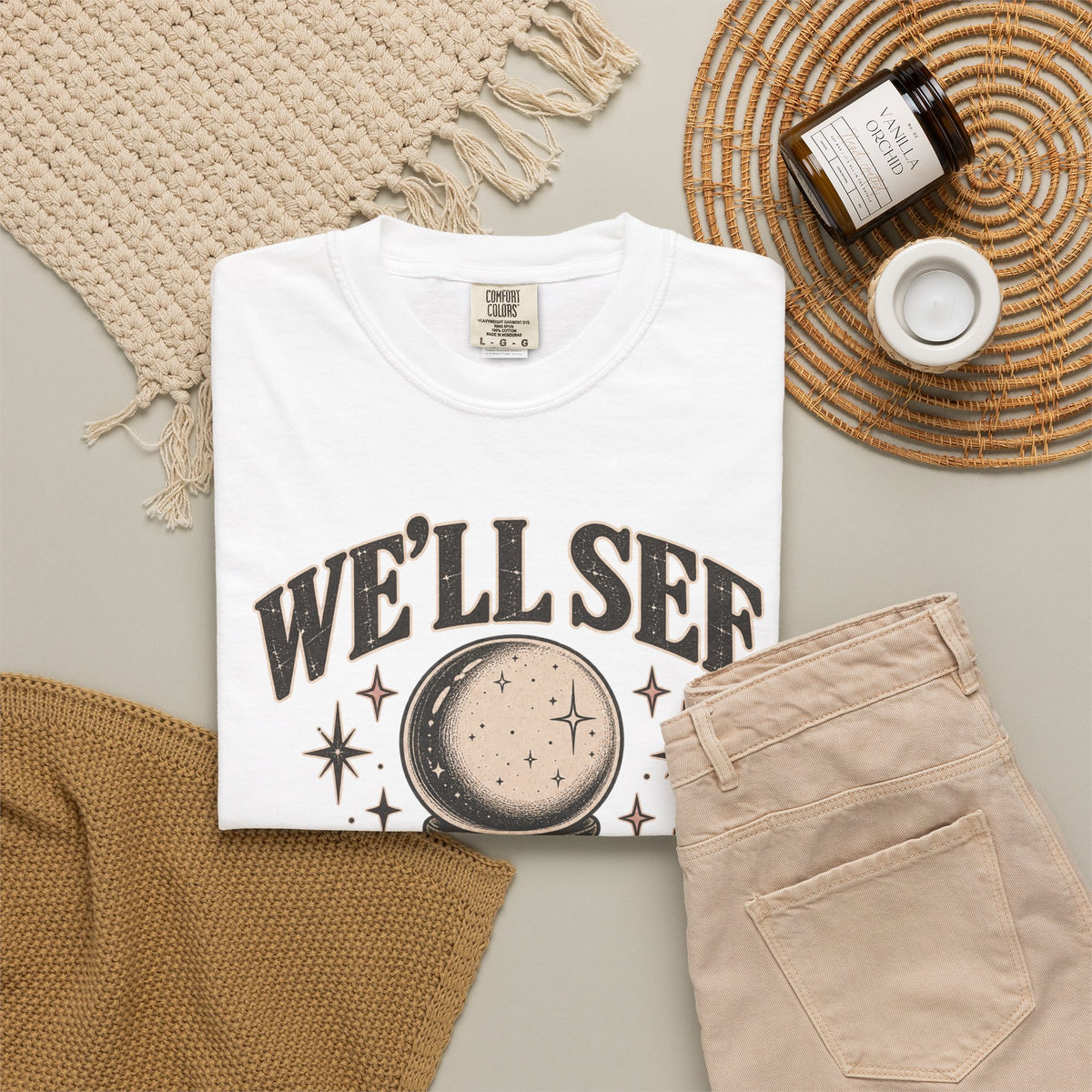 We'll See Crystal Ball Tee — Vintage Mystic Graphic T-Shirt
