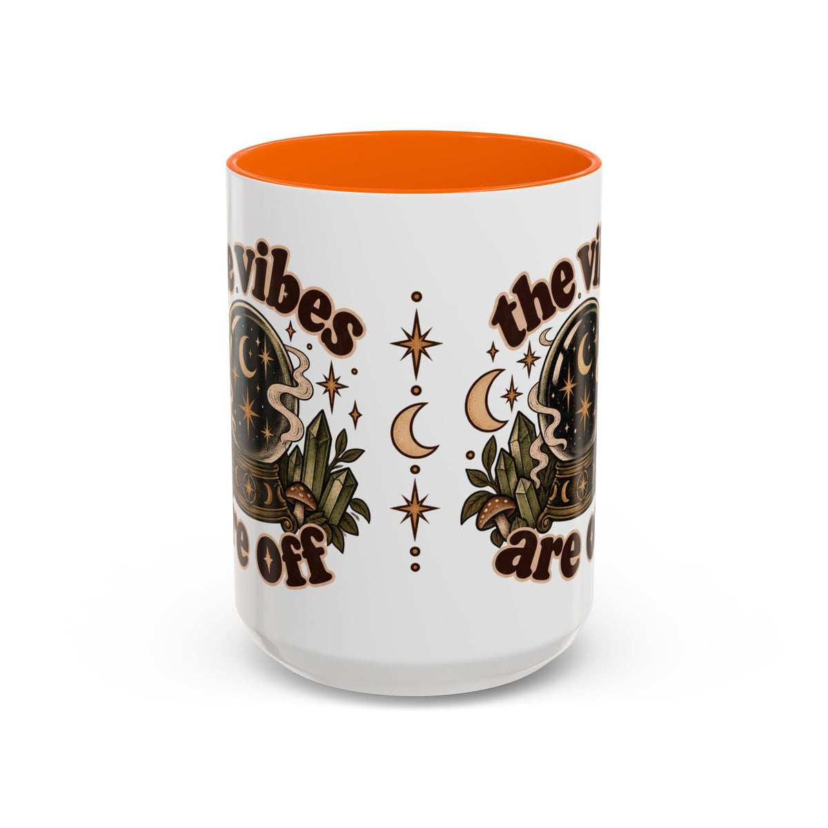 The Vibes Are Off Mug — Crystal Ball Mystical Ceramic Coffee Mug