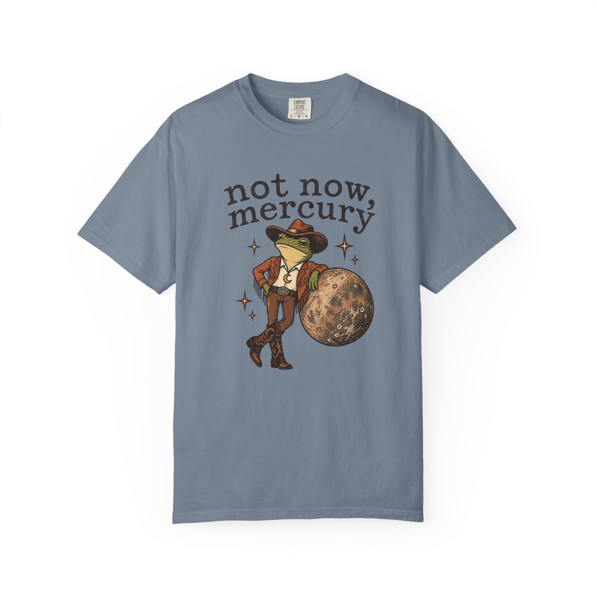 Not Now Mercury Tee — Mercury Retrograde Astrology Graphic T-Shirt