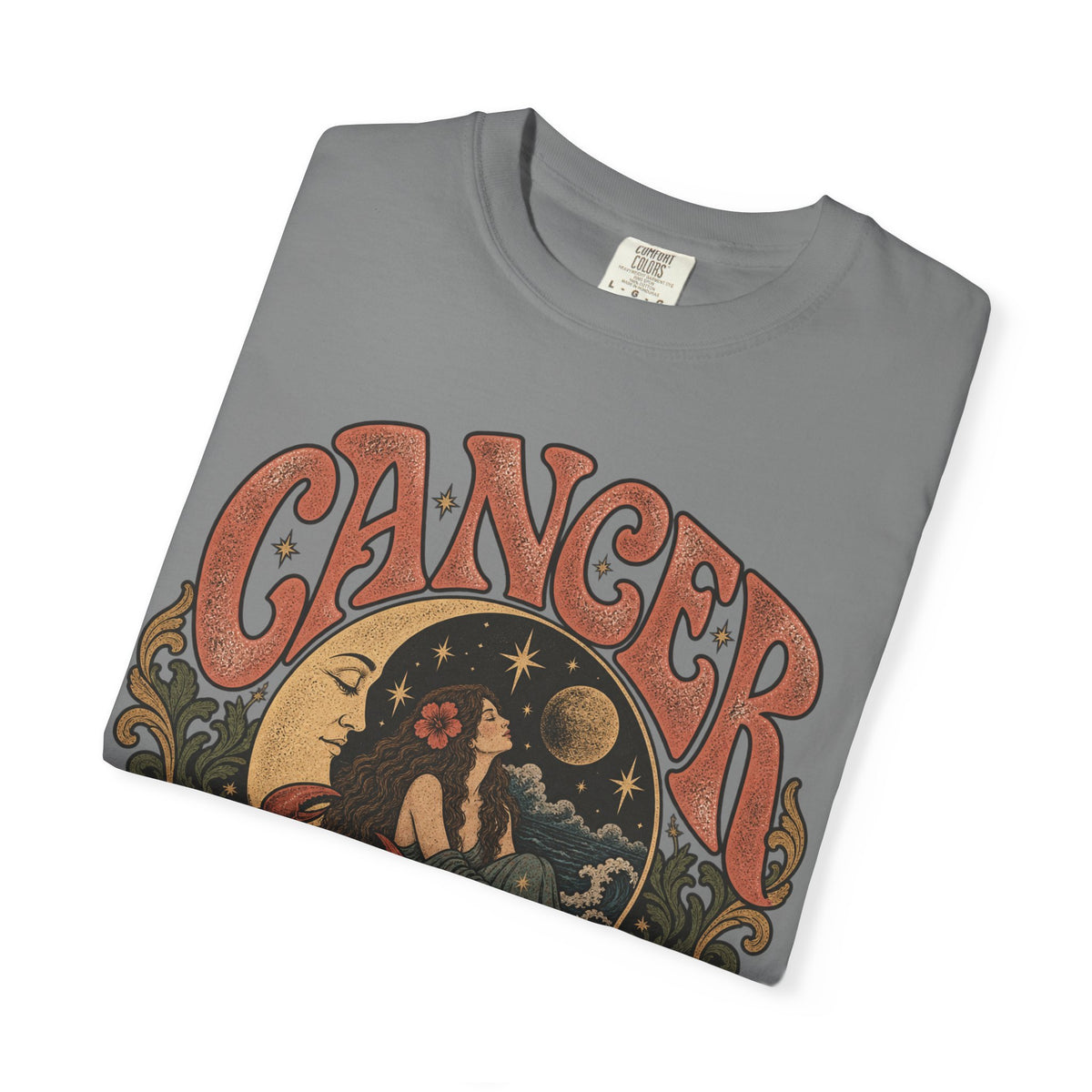 Cancer Zodiac T‑Shirt — Vintage Astrology Tee (Cancer Zodiac Sign)