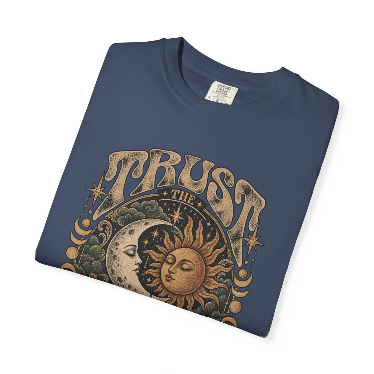 Trust The Universe Tee — Vintage Sun & Moon Celestial T-Shirt