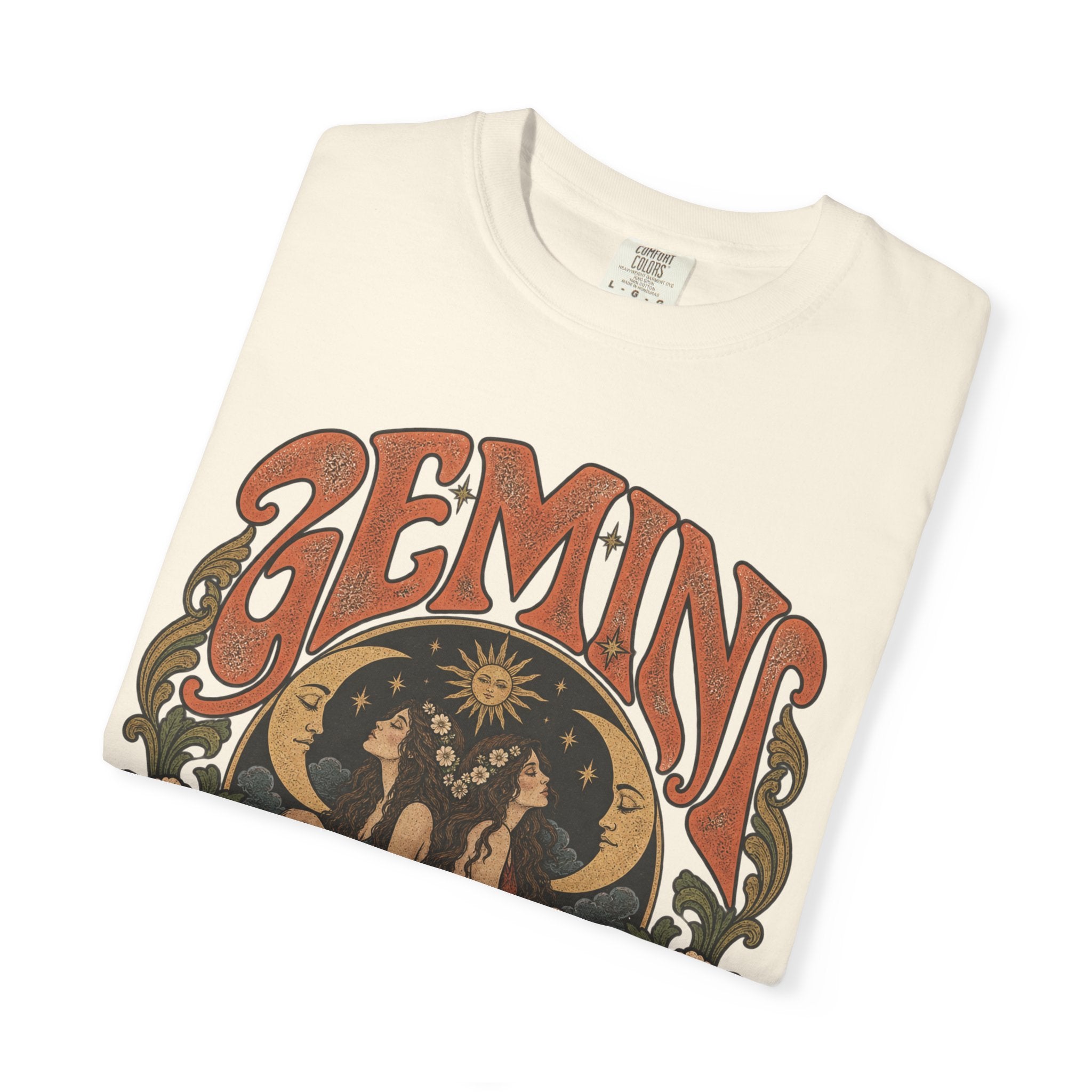 Gemini Zodiac T-Shirt — Vintage Astrological Graphic Tee