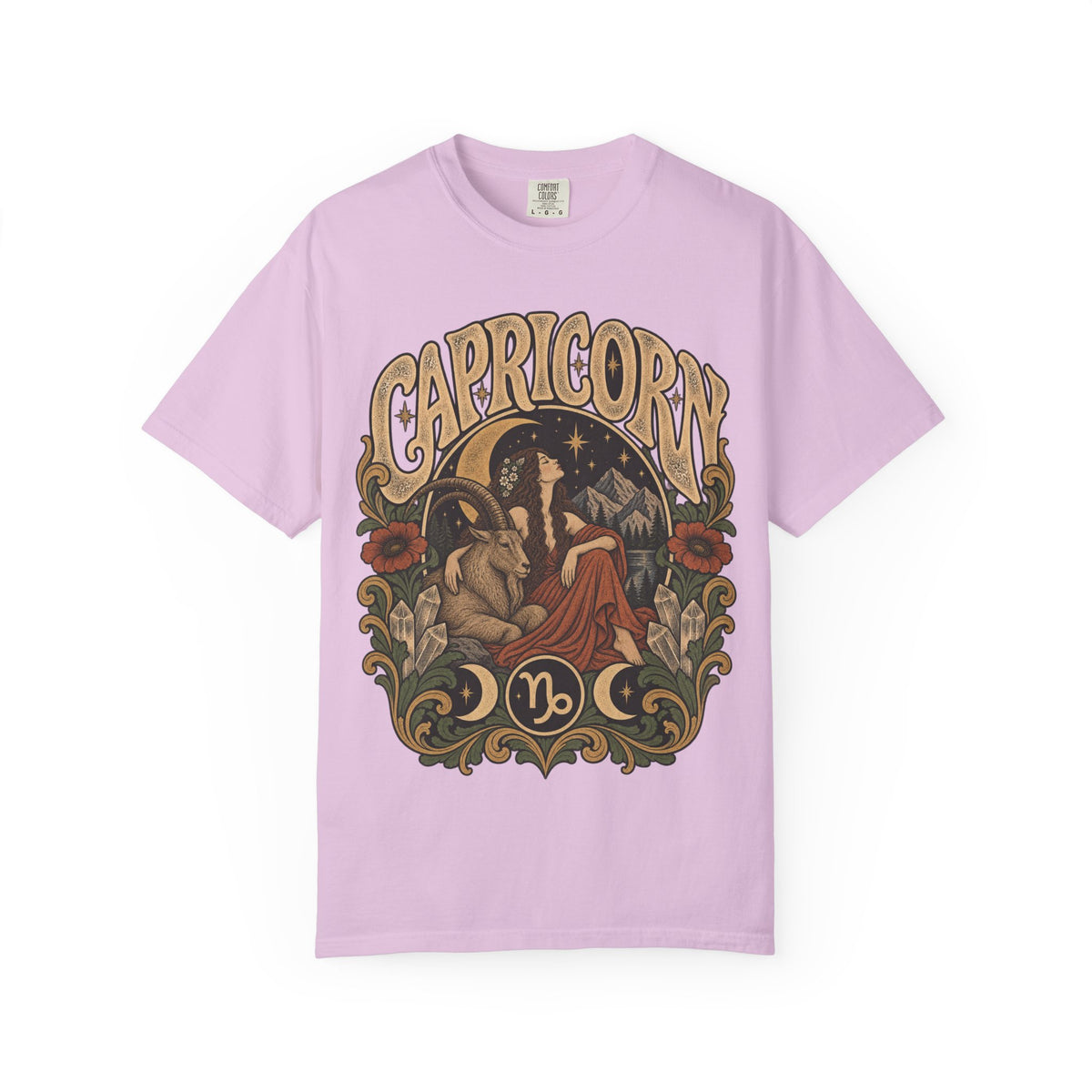 Capricorn Zodiac Tee — Vintage Astrological Graphic T-Shirt