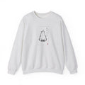 Calm Anime-style Capybara Sweatshirt | Japanese Ink Cat Aesthetic