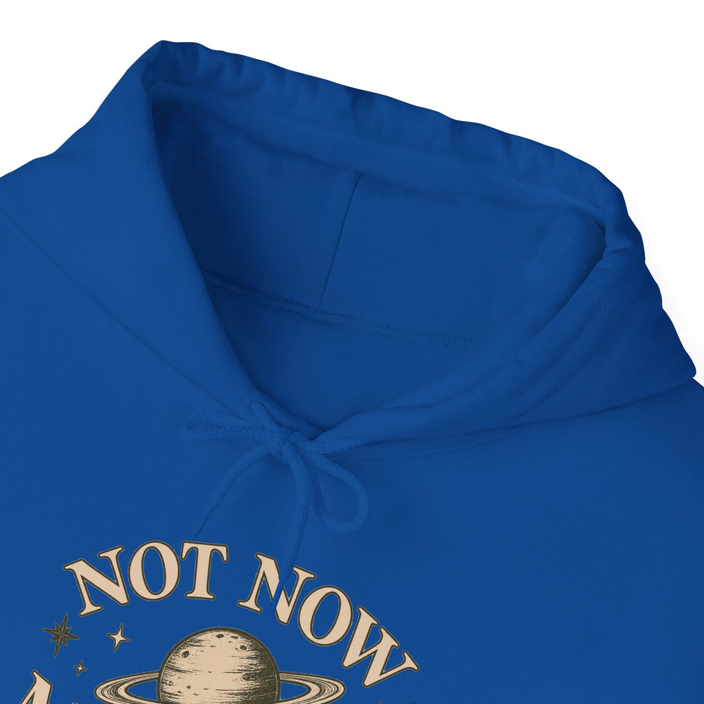 Not Now Mercury Hoodie — Mercury Retrograde Astrology Pullover