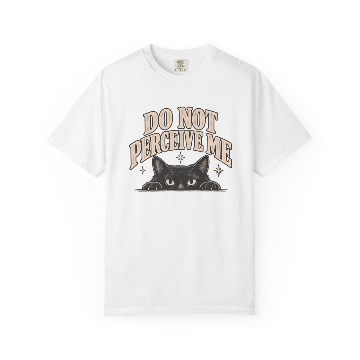Do Not Perceive Me Tee — Funny Black Cat Introvert T-Shirt