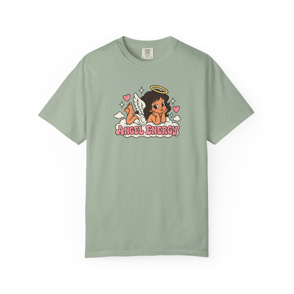 Angel Energy T-Shirt — Cute Retro Angel Graphic Tee