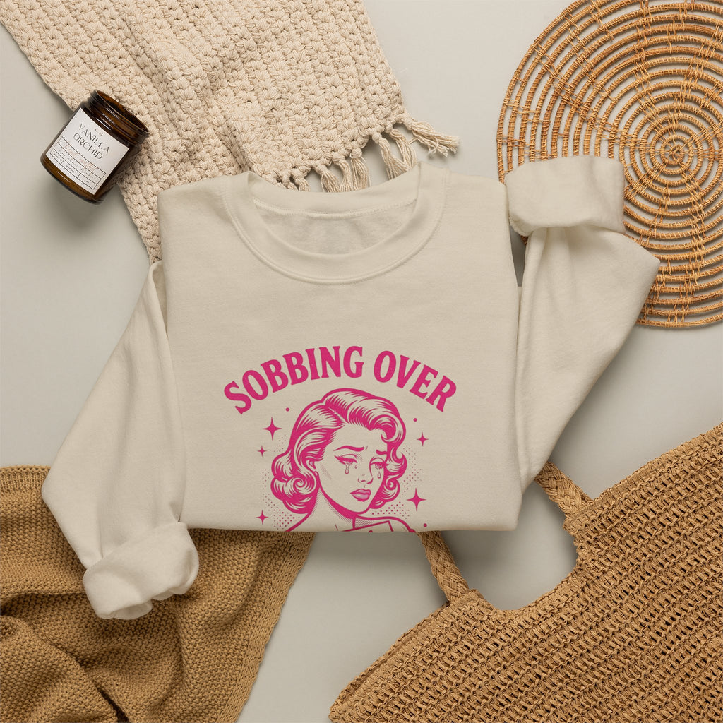 Sobbing Over Fictional Men Sweatshirt | BookTok Romance Club