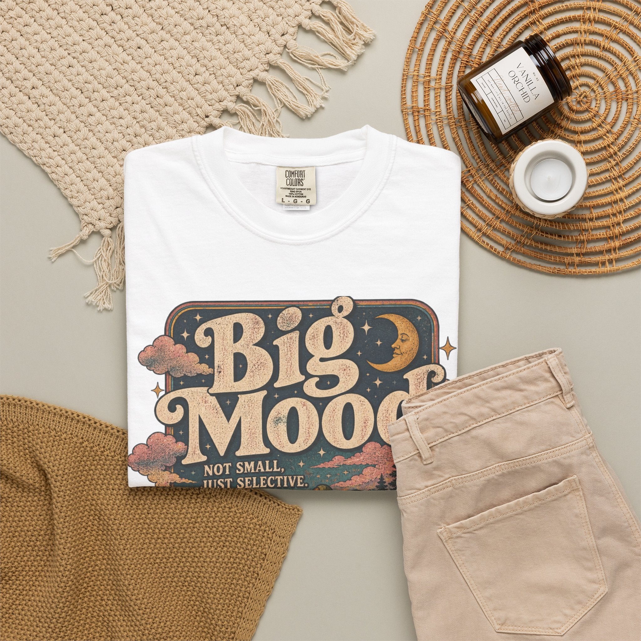 Big Mood Graphic T-Shirt — Cozy Retro Camping Vibe