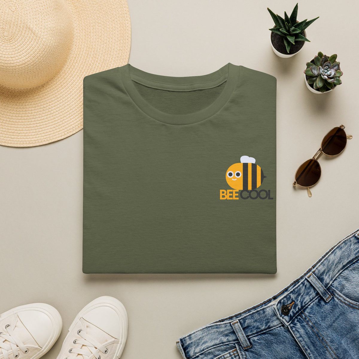 Bee Cool T‑Shirt — Cute Minimal Bee Graphic Tee