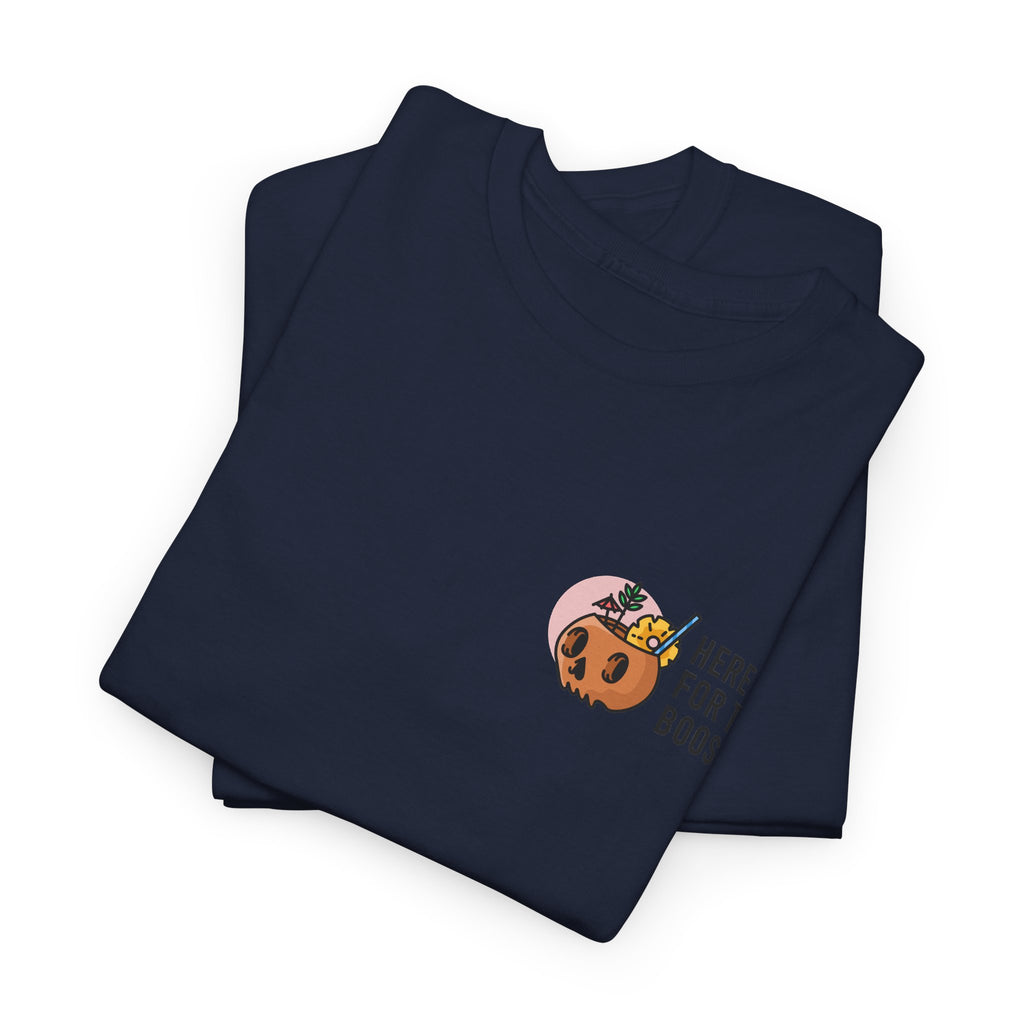Here for the Boos Halloween T‑Shirt — Cute Boo Crew Graphic Tee