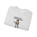 Crewneck Sweatshirt — "Hold On Partner I'm Overstimulated" Cowboy Graphic